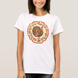 Aquarell Thanksgiving Truthahn T-Shirt