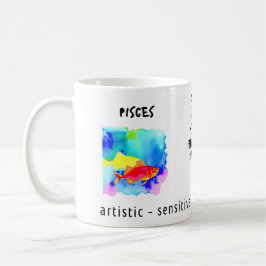 Aquarell Tierzeichen und Merkmale Kaffeetasse
