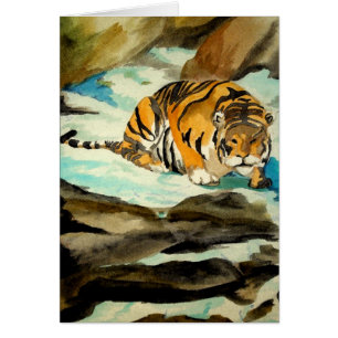 Aquarell-Tiger