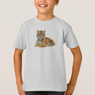 Aquarell-Tiger-Illustration – Majestätische Wildti T-Shirt