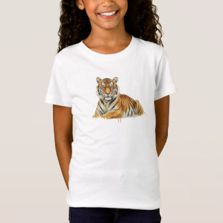 Aquarell-Tiger-Illustration – Majestätische Wildti T-Shirt