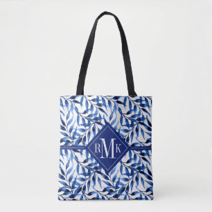 Aquarell-Tinten-Muster des Monogramm-