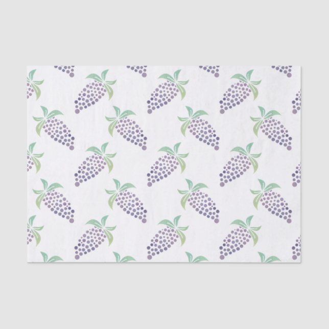 Aquarell-Trauben Seidenpapier (Vorderseite)