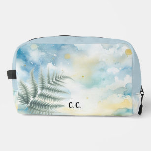 Aquarell-Tropen-Farn-Accessoire-Tasche Waschbeutel