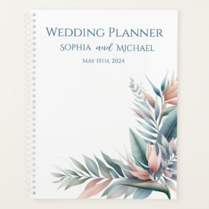 Aquarell Tropicaler Traum-Hochzeitsplaner Planer