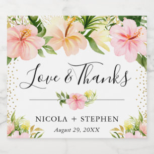 Aquarell-Tropische-Blumen-Hochzeit