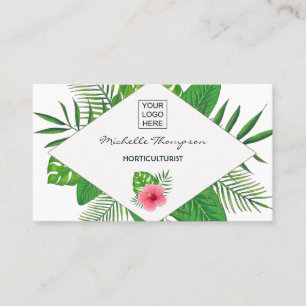 Aquarell tropische Foliage personalisiert Visitenkarte