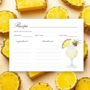 Aquarell tropischer Cocktail Junggesellinnenabschi