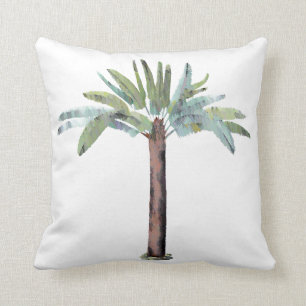 Aquarell-Tropischer-Palmenbaum Kissen