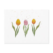 Aquarell Tulpen