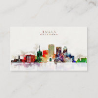 Aquarell-Tulsa-Skyline