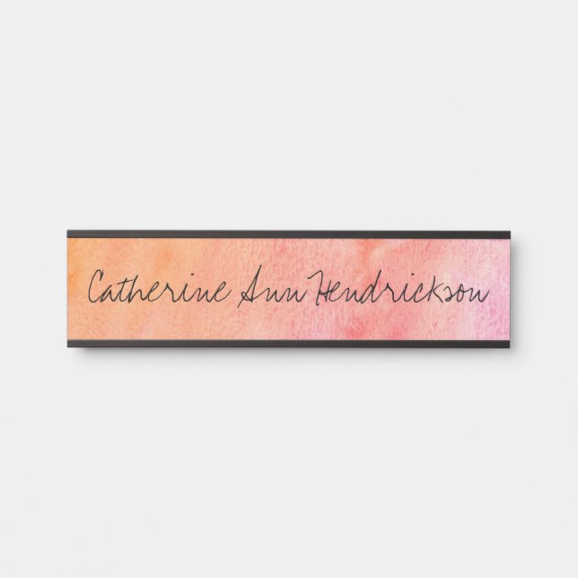 Aquarell Türschild (Vorderseite )