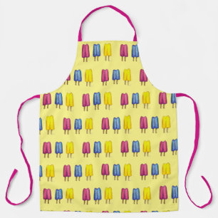 Aquarell Twin Pop Popsicles Ice Lollies Lolollies Schürze