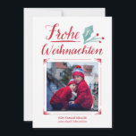 Aquarell u. Kalligraphie | Frohe Weihnachten<br><div class="desc">MIT Aquarell Karte von Weihnachten und Kalligraphie von Hand gemacht und einen Platz für ein Foto</div>