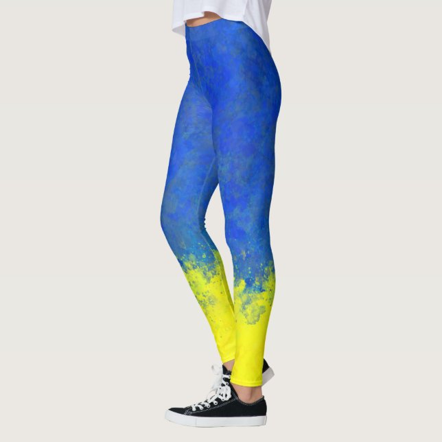 Aquarell Ukraine Leggings (Links)