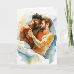 Aquarell Umarmen Mediterrane Töne Karte