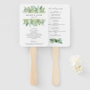 Aquarell und Foliage Border Fächer