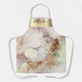 Aquarell und Goldfolie Schönheit berufliche Schürz Schürze