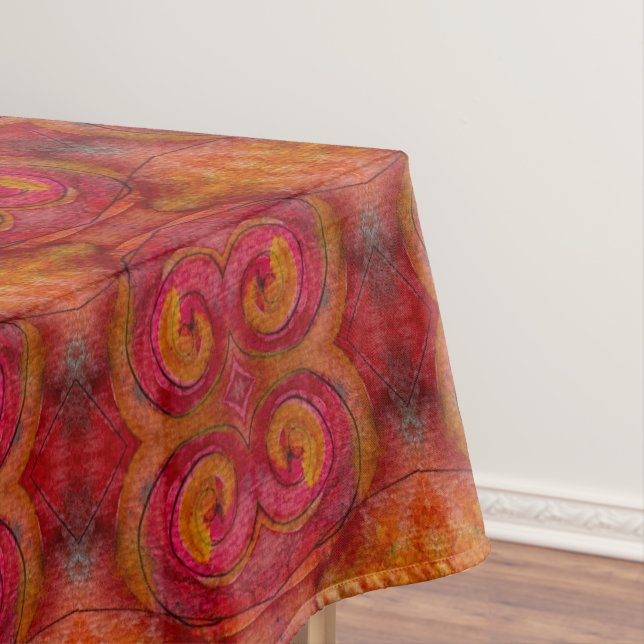 Aquarell und Hübsche Farbmuster Art Abstrakt Tischdecke (Beispiel)