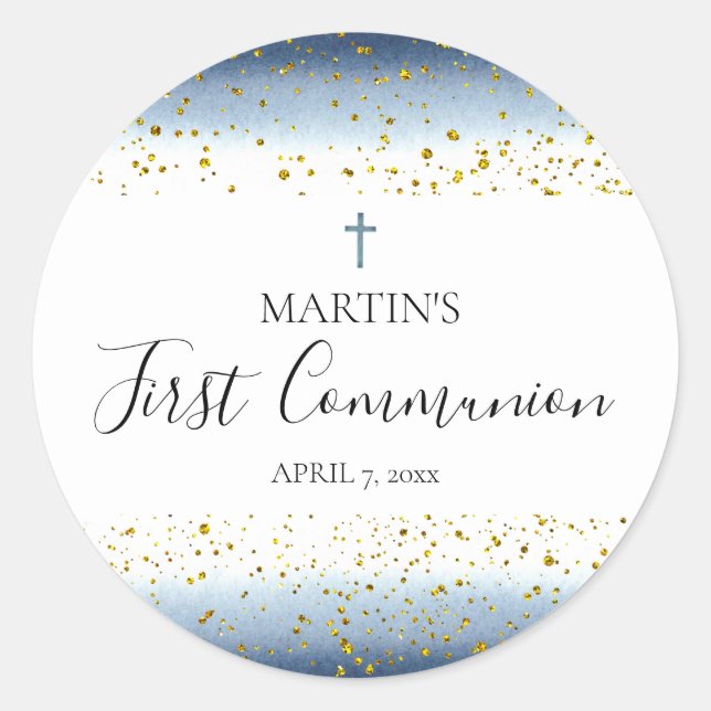 Aquarell und IMITATE Details Erste Kommune Runder Aufkleber (Vorderseite)