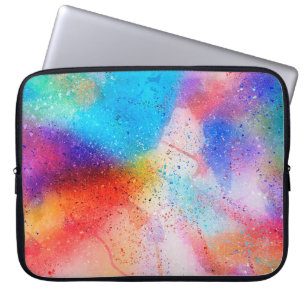 Aquarell und Paint-Spritzer Laptopschutzhülle