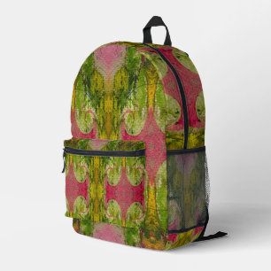 Aquarell und Tinte Abstrakte beeindruckende Kunst Bedruckter Rucksack