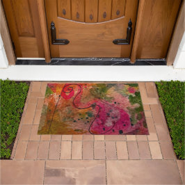 Aquarell und Tinte Abstrakte Hübsche Malerei Art Fußmatte