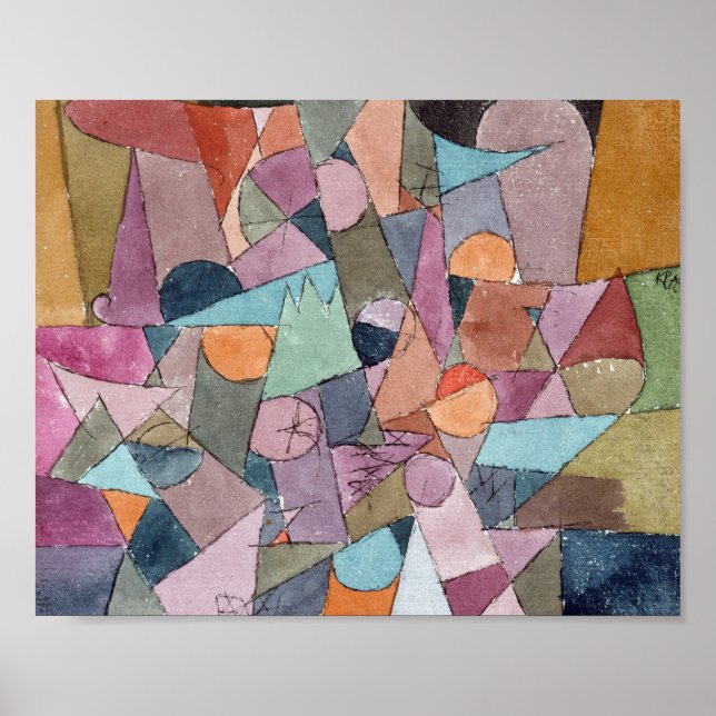 Aquarell und Tinte : Paul Klee 1914 Poster (Vorne)