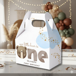 Aquarell unser kleiner Bär ist ein Baby Geburtstag Geschenkschachtel