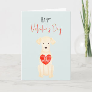 Aquarell Valentinstag Hunde Liebe Feiertagskarte