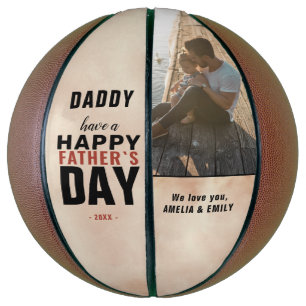 Aquarell-Vater Happy Father's Day Foto Basketball