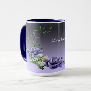Aquarell-Veilchen-Blumen-Tasse Tasse