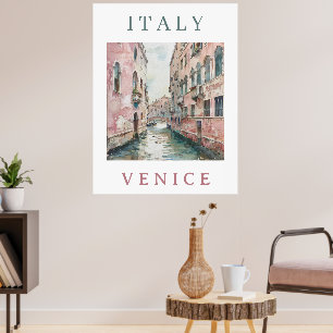 Aquarell Venedig in Italien Poster