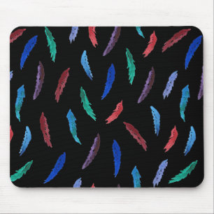 Aquarell versieht Mousepad mit Federn