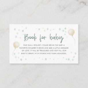 Aquarell Vespa Baby Shower Buch für Baby Begleitkarte
