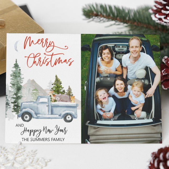 Aquarell Vintag Woodland Weihnachten Foto (Von Creator hochgeladen)