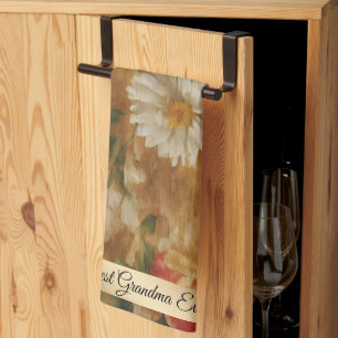 Aquarell-Vintage-Blumen-Popular-Kollektion Geschirrtuch