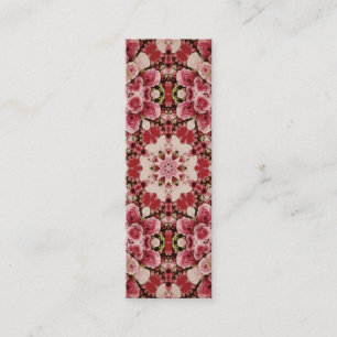 Aquarell Vintage Floral Geometrisch Telefonnummerkarte