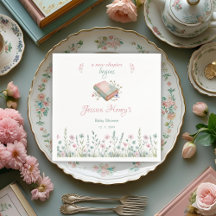 Aquarell Vintage Neues Kapitel beginnt Baby-Party