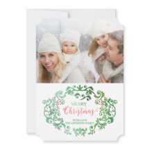 Aquarell-Vintage-Schwung-Weihnachtskollektion
