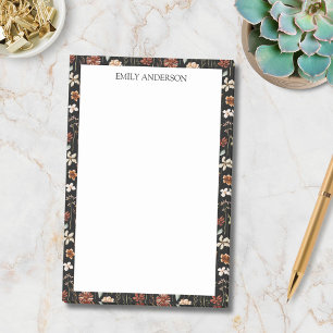 Aquarell-Vintage-Wildblumen-Blumen-Botanik Post-it Klebezettel