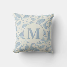 Aquarell-Wal-Paisley-Kinderzimmer | Monogramm Kissen