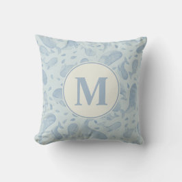 Aquarell-Wal-Paisley-Kinderzimmer | Monogramm Kissen