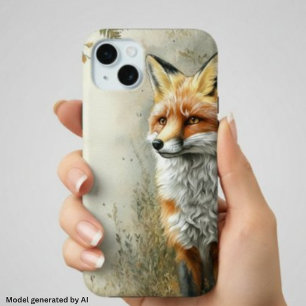 Aquarell Wald Fuchs Natur Name Case-Mate iPhone Hülle