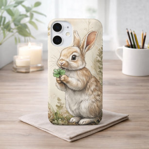 Aquarell-Wald-Hase-Natur iPhone 16 Plus Hülle