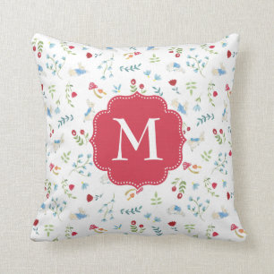 Aquarell-Waldmuster Peter-Kaninchen-  Kissen