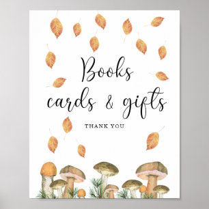 Aquarell-Waldpilze, Bücher Karten und Geschenke Poster