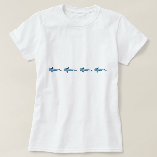 Aquarell Walhai T-Shirt (Design vorne)