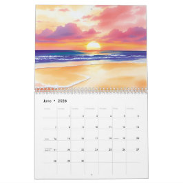 Aquarell-Wandkalender 2025 Kalender