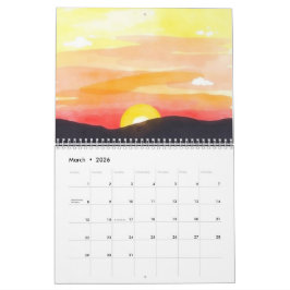 Aquarell-Wandkalender 2025 Kalender